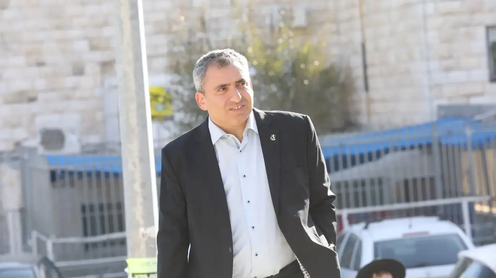 השר והמועמד זאב אלקין הצביע כעת בבית הספר ברנדט בירושלים 30 באוקטובר 2018