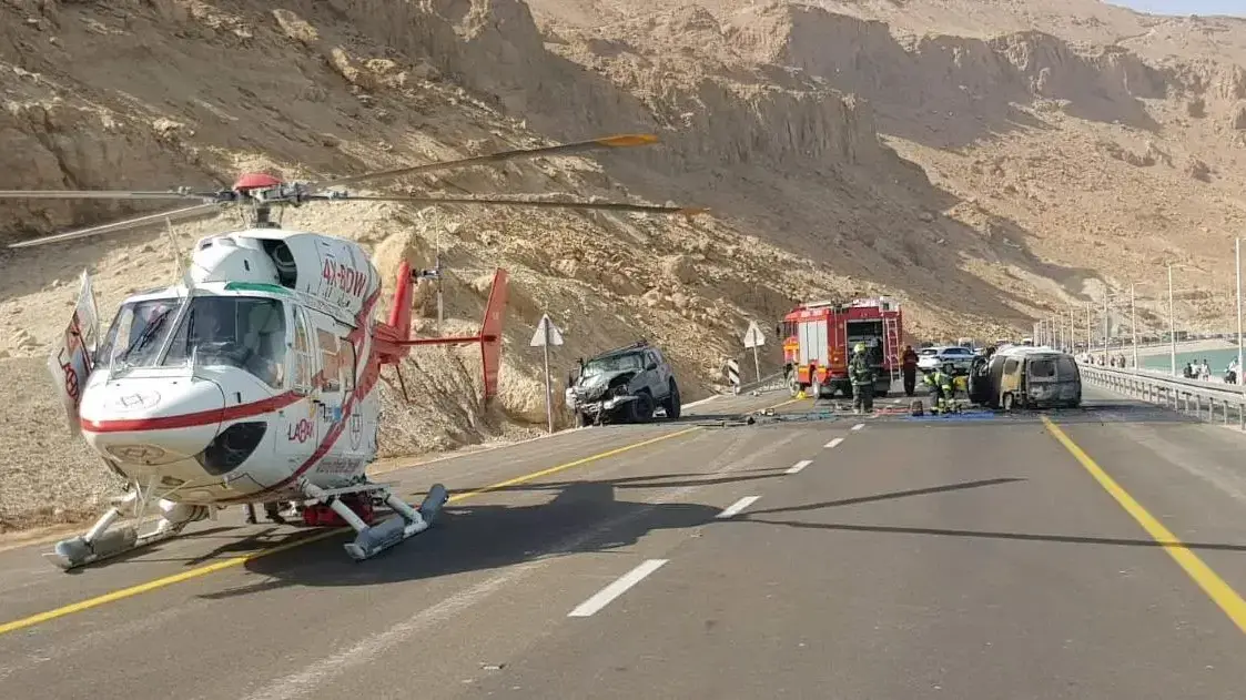 תמונות מהתאונה הקשה בים המלח, 30 באוקטובר 2018 תמונות מהתאונה הקשה בים המלח, 30 באוקטובר 2018
