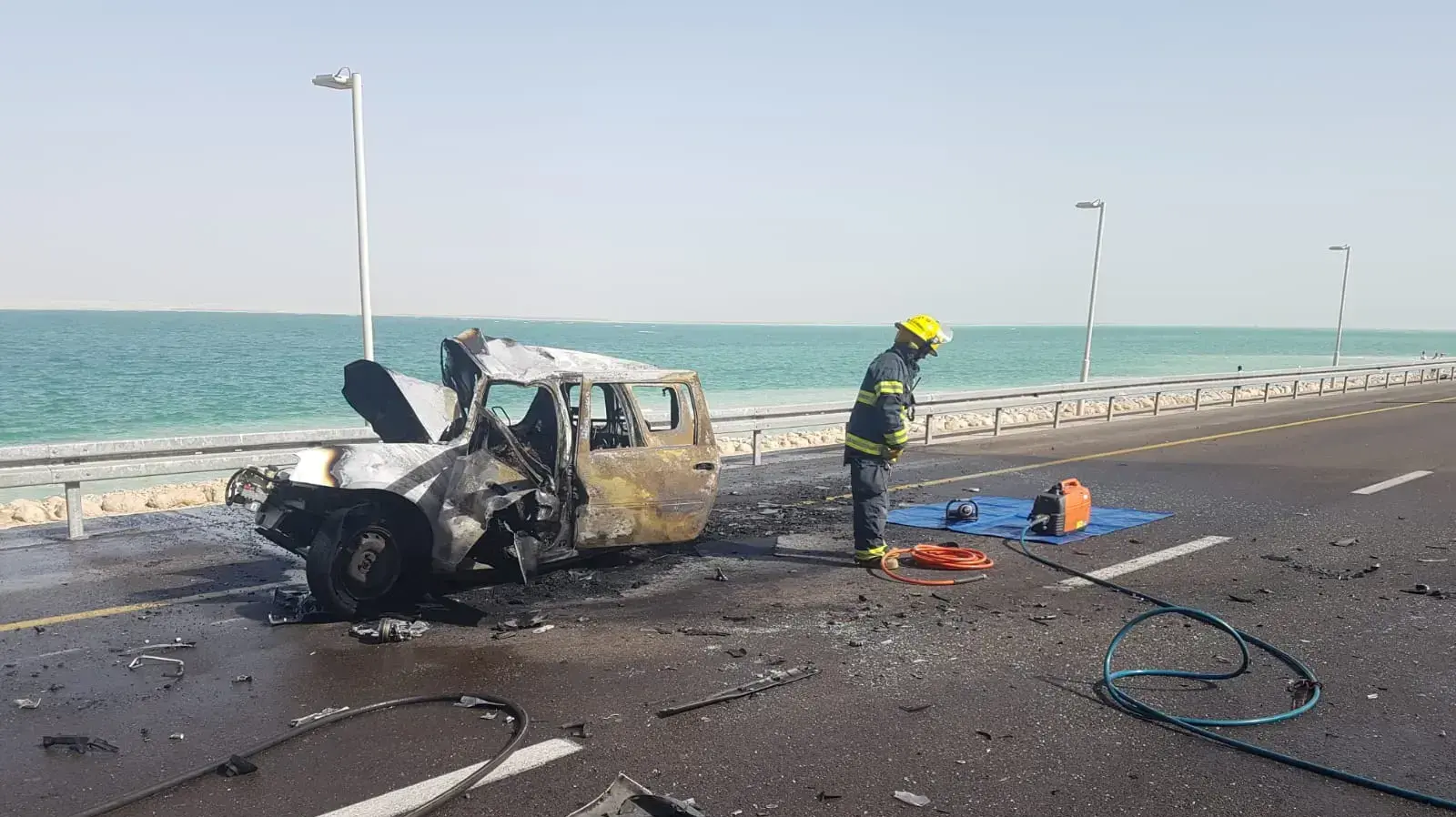 תמונות מהתאונה הקשה בים המלח, 30 באוקטובר 2018 תמונות מהתאונה הקשה בים המלח, 30 באוקטובר 2018