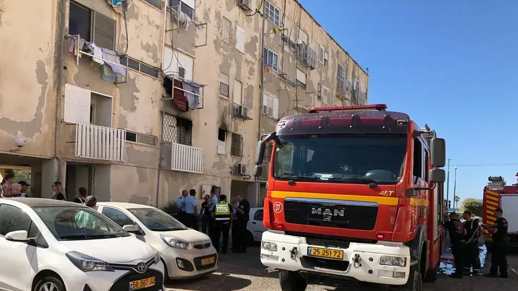 שריפה בקרית ים שריפה בקרית ים