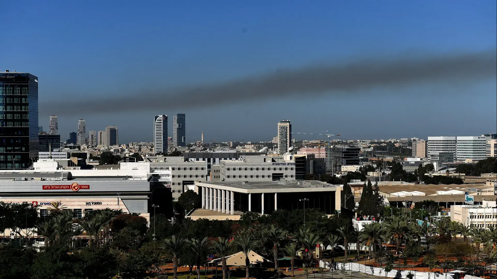 זיהום מעל גוש דן זיהום מעל גוש דן