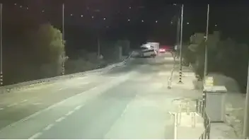 רגע תאונת הדרכים בכביש הבקעה סמוך לצומת פצאל - 4/11/18 רגע תאונת הדרכים בכביש הבקעה סמוך לצומת פצאל - 4/11/18
