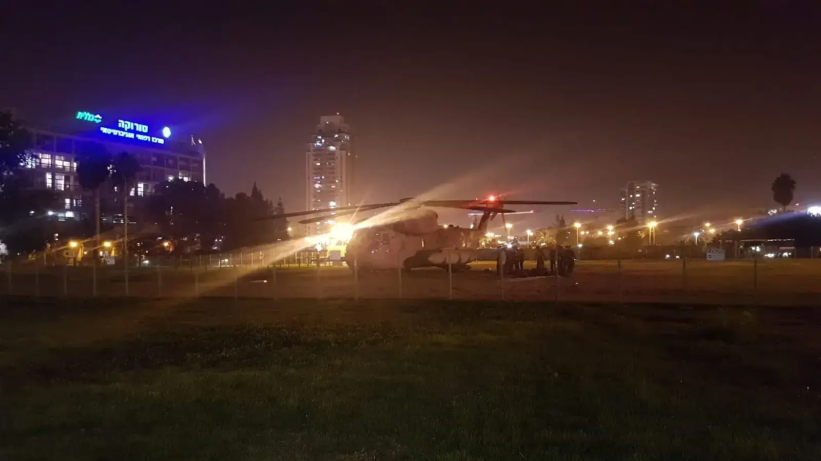 פינוי הפצועים בתקרית בדרום לבית החולים סורוקה - 11/11/18
