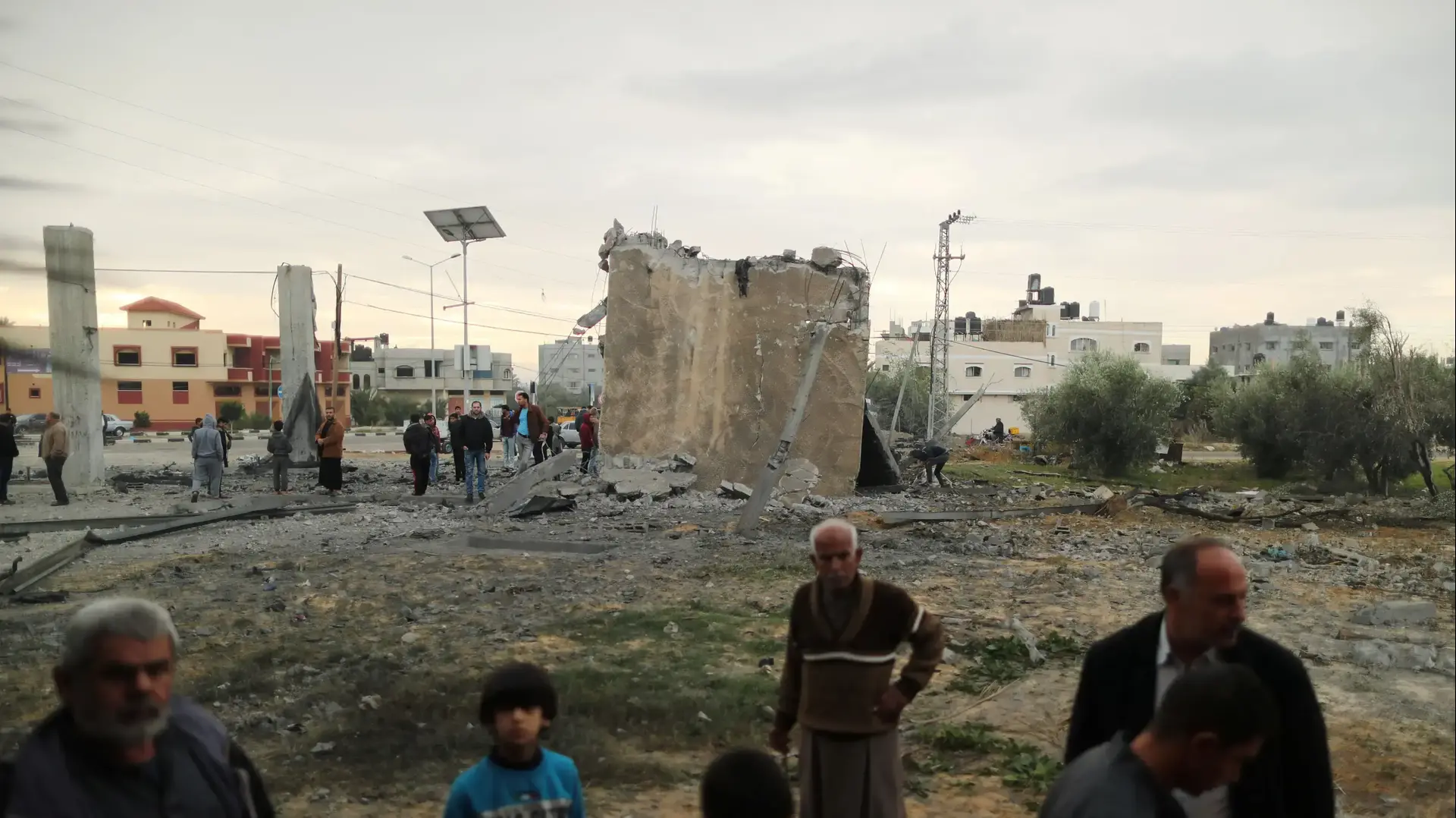 מבנה הרוס שהופגז ע"י צה"ל, נובמבר 2018 מבנה הרוס שהופגז ע"י צה"ל, נובמבר 2018