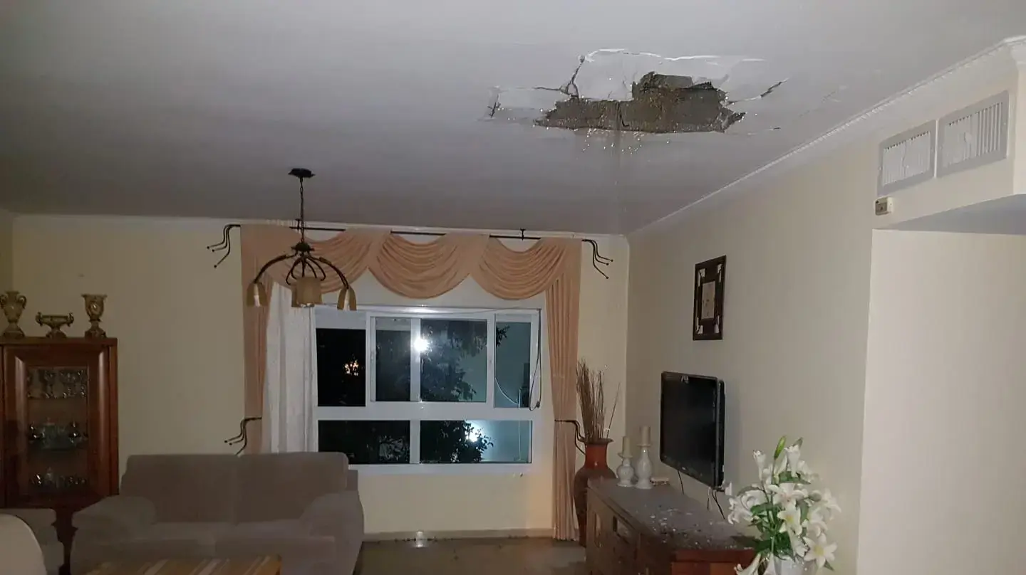 זירת נפילה הפצמ"ר באשקלון זירת נפילה הפצמ"ר באשקלון