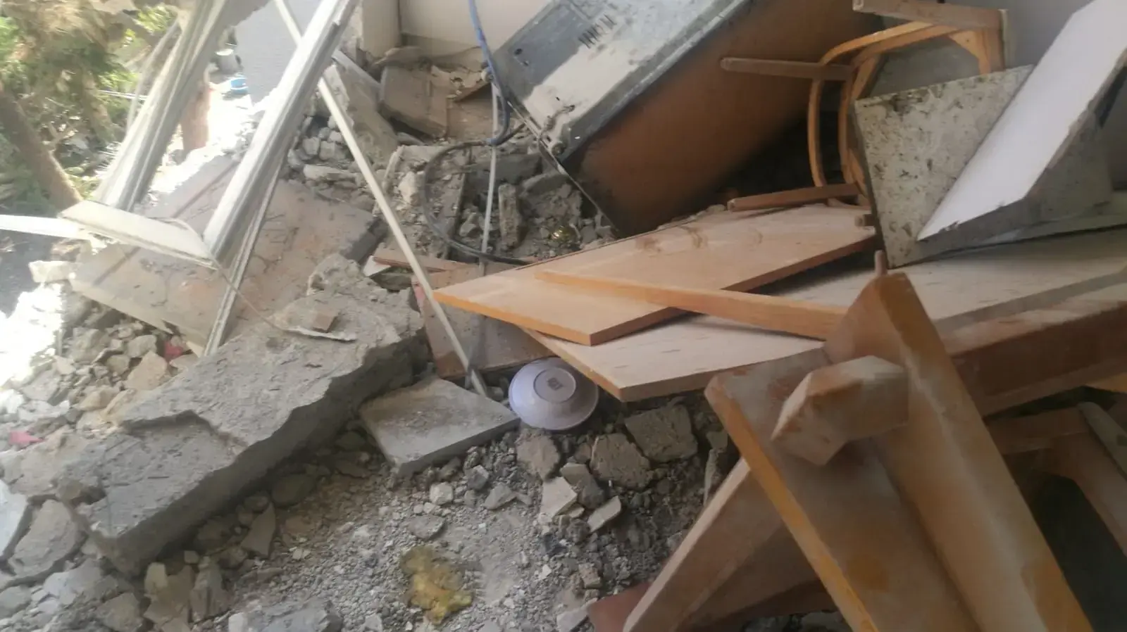 דירת השבחים שנפגעה אמש באשקלון, 13 בנובמבר 2018 דירת השבחים שנפגעה אמש באשקלון, 13 בנובמבר 2018