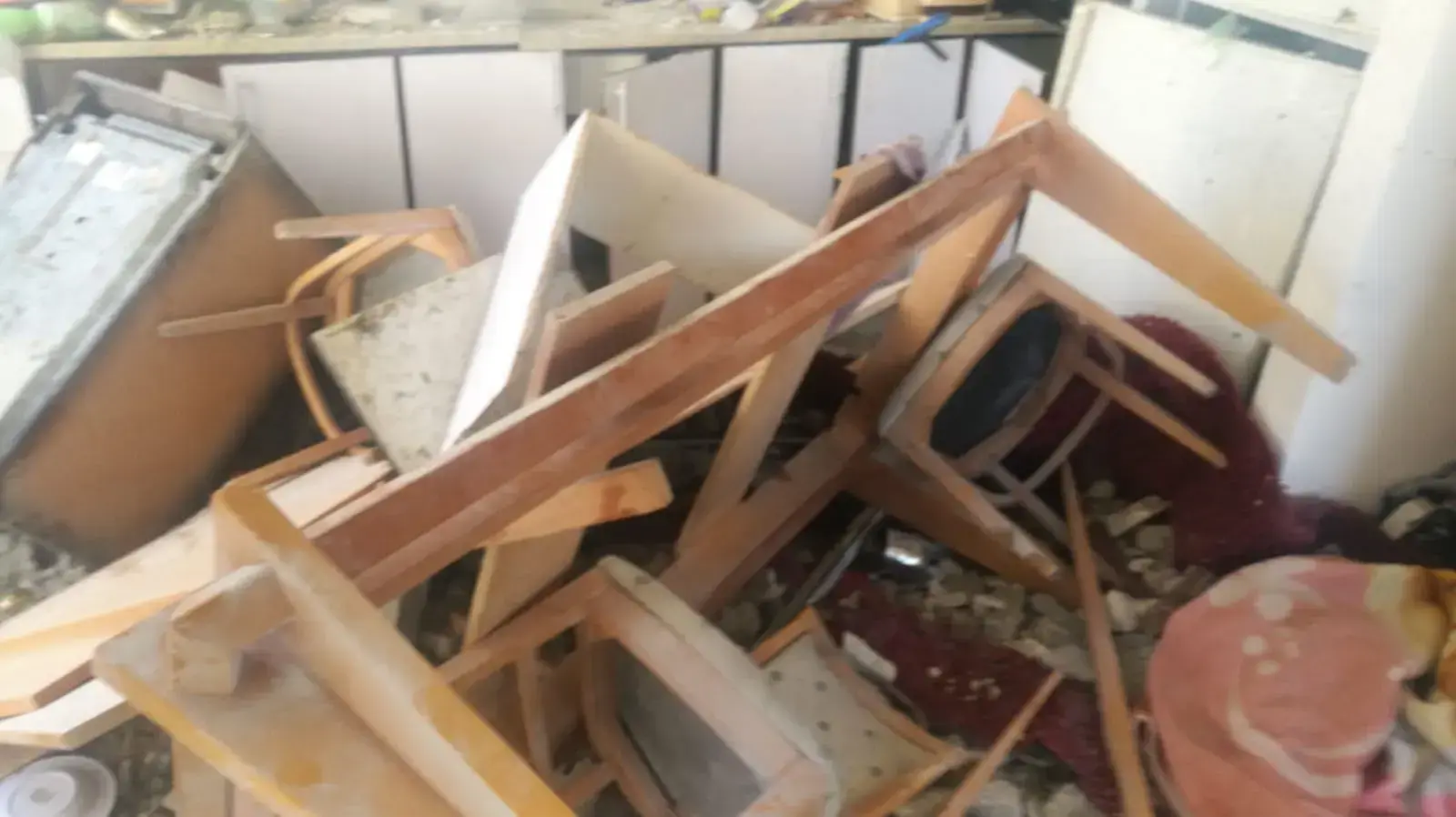דירת השבחים שנפגעה אמש באשקלון, 13 בנובמבר 2018 דירת השבחים שנפגעה אמש באשקלון, 13 בנובמבר 2018