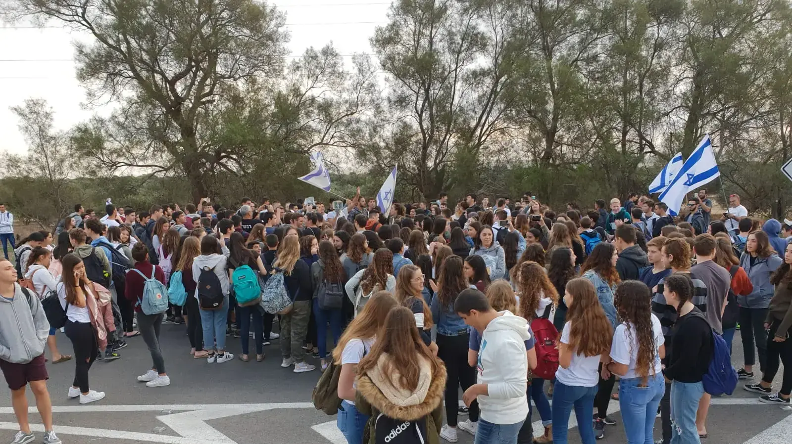 הפגנת תושבי הדרום בצומת מגן