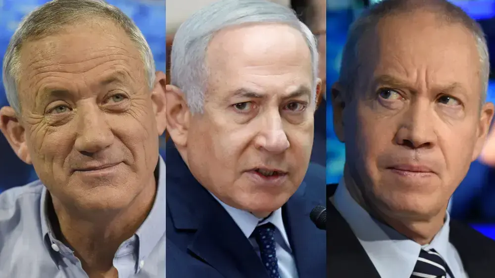 יואב גלנט, בנימין  נתניהו , בני  גנץ
