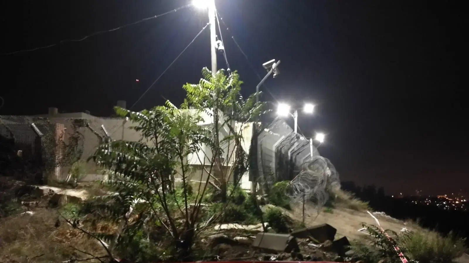 זירת הפיגוע בתחנת המשטרה בשכונת ארמון הניצב 14 בנובמבר 2018