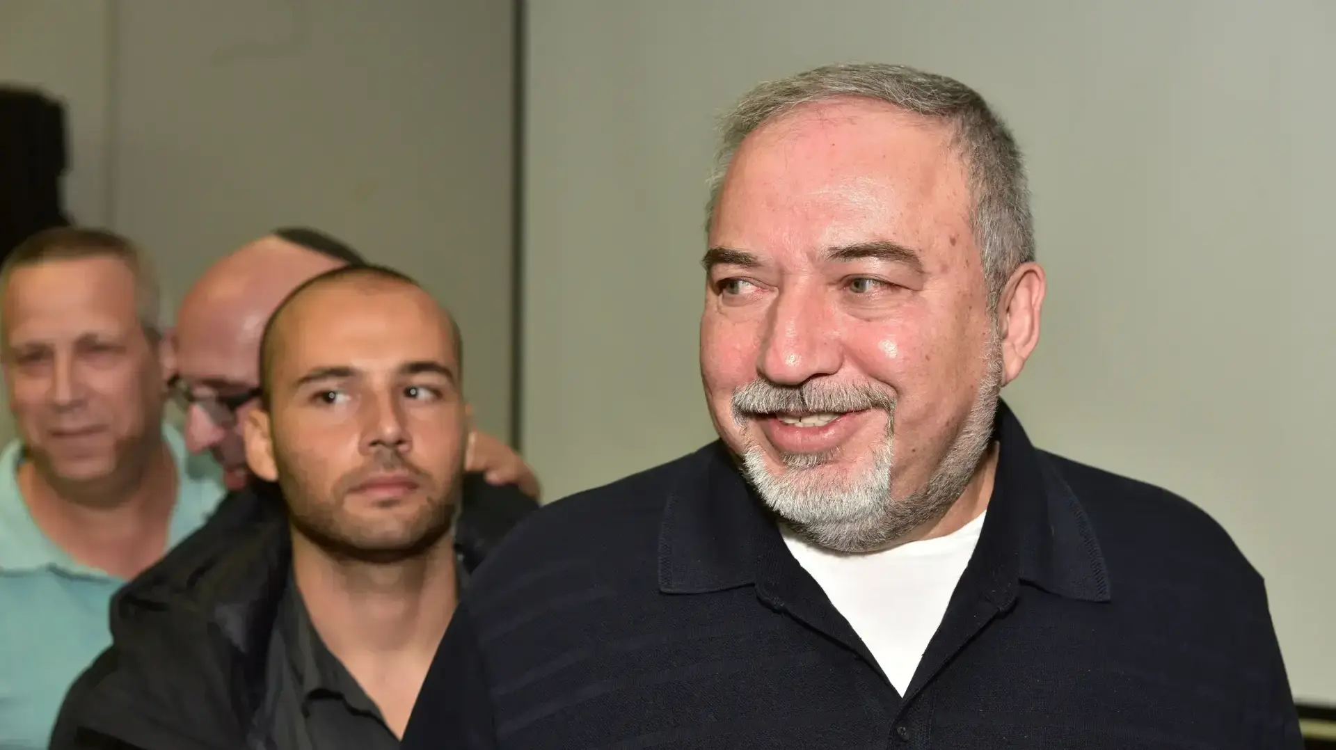 אביגדור ליברמן בעוטף עזה ב-16 בנובמבר 2018