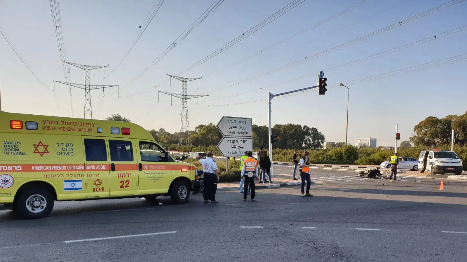 תאונת דרכים במחלף הירקון 17 בנובמבר 2018 תאונת דרכים במחלף הירקון 17 בנובמבר 2018