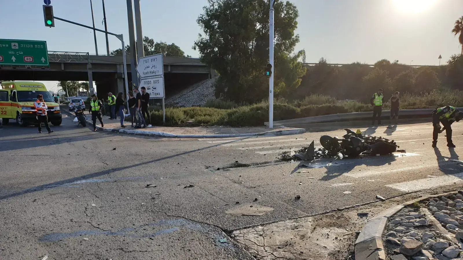 תאונת דרכים במחלף הירקון 17 בנובמבר 2018