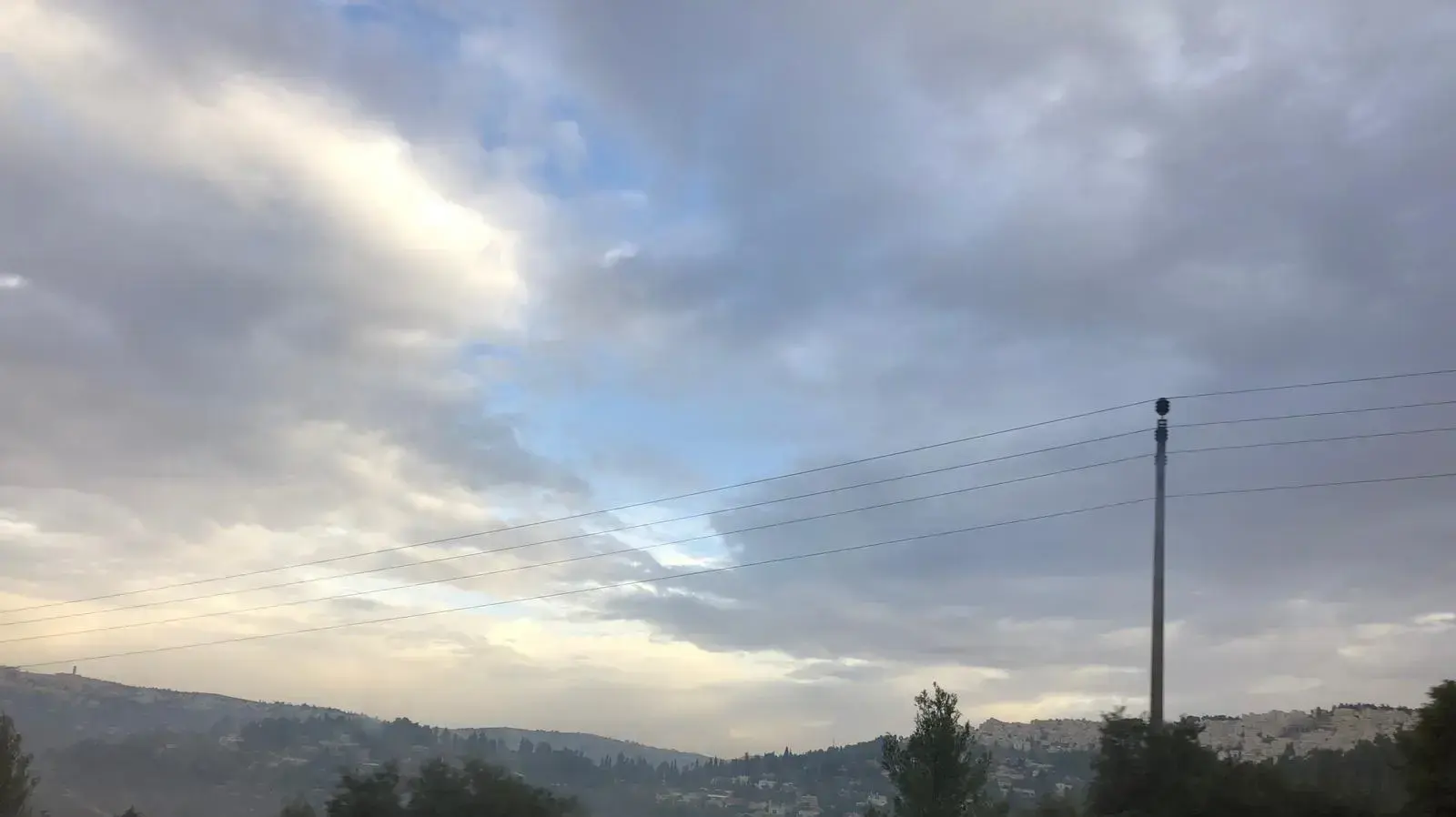 תמונת נוף מאיזור ירושלים, 22 בנובמבר 2018 תמונת נוף מאיזור ירושלים, 22 בנובמבר 2018