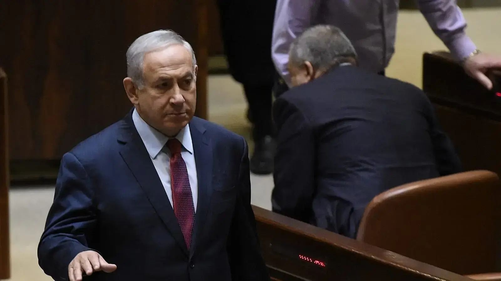 ראש הממשלה בנימין נתניהו בישיבה מיוחדת בכנסת לכבוד ביקורו של נשיא צ'כיה, 26 בנובמבר 2018