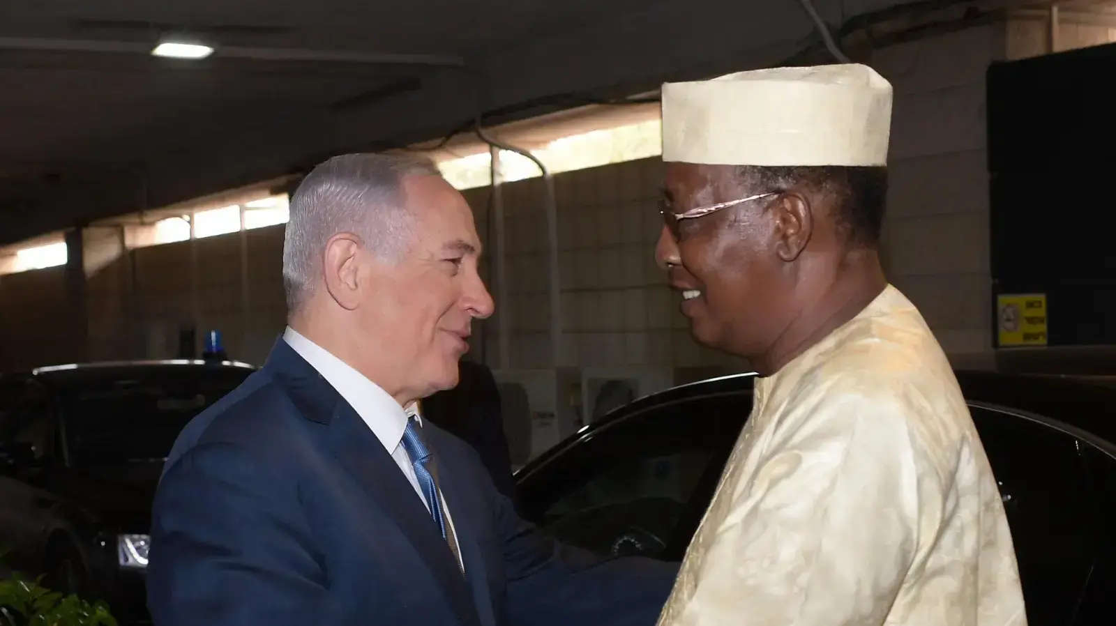 ראש הממשלה בנימין נתניהו ונשיא צ'אד אידריס דאבי נובמבר 2018 ראש הממשלה בנימין נתניהו ונשיא צ'אד אידריס דאבי נובמבר 2018