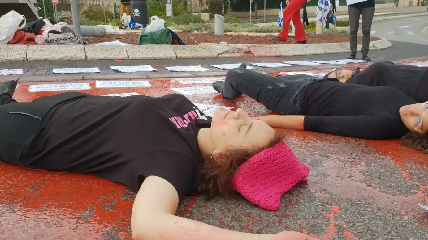 פעילות חברתיות למען נשים מפגינות מול הכנסת במחאה על אלימות נגד נשים - 27 בנובמבר 2018 פעילות חברתיות למען נשים מפגינות מול הכנסת במחאה על אלימות נגד נשים - 27 בנובמבר 2018