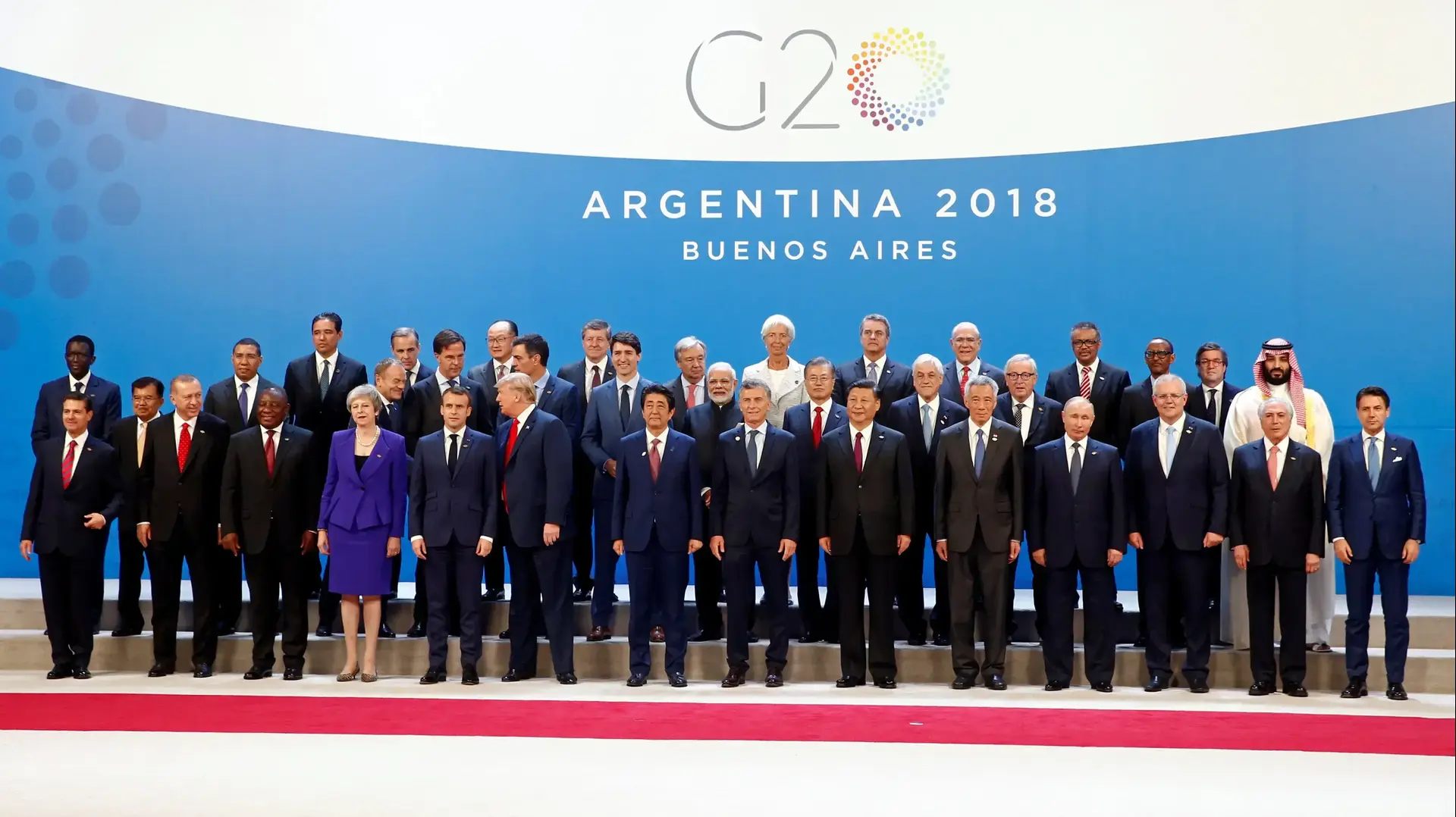 תמונה קבוצתית פסגת G20, 
30 בנובמבר 18