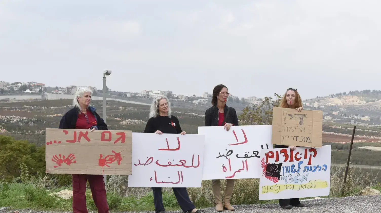 מפגינות נגד אלימות נגד נשים , מטולה, 4 בדצמבר 2018 מפגינות נגד אלימות נגד נשים , מטולה, 4 בדצמבר 2018