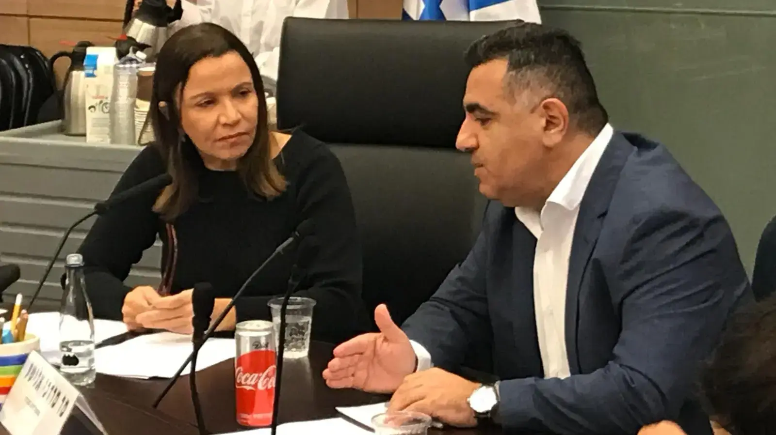 שלי יחימוביץ' ומוטי אלישמע בדיון בכנסת על הקטל באתרי הבנייה שלי יחימוביץ' ומוטי אלישמע בדיון בכנסת על הקטל באתרי הבנייה
