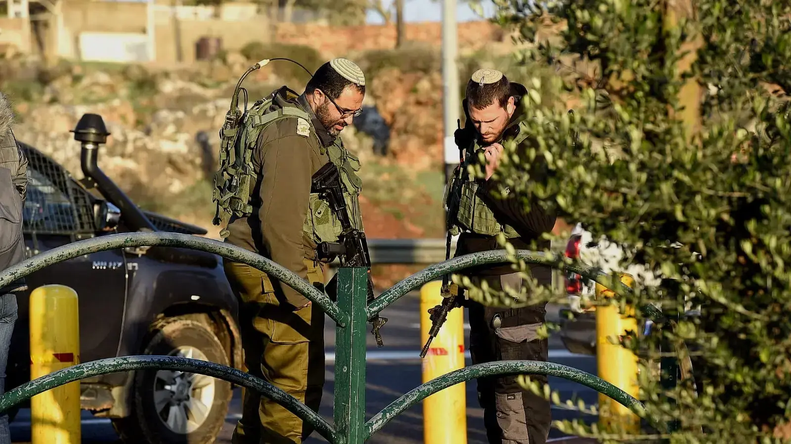 זירת הפיגוע בעפרה 10 בדצמבר 2018 זירת הפיגוע בעפרה 10 בדצמבר 2018