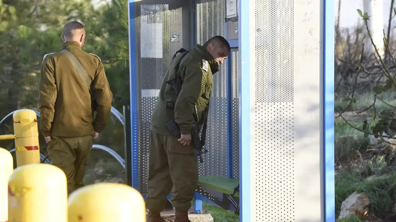 זירת הפיגוע בעפרה 10 בדצמבר 2018 זירת הפיגוע בעפרה 10 בדצמבר 2018