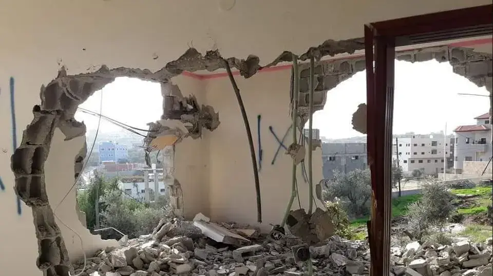 כוחות צה"ל הורסים את ביתו של המחבל מברקן, 17 בדצמבר 2018 כוחות צה"ל הורסים את ביתו של המחבל מברקן, 17 בדצמבר 2018