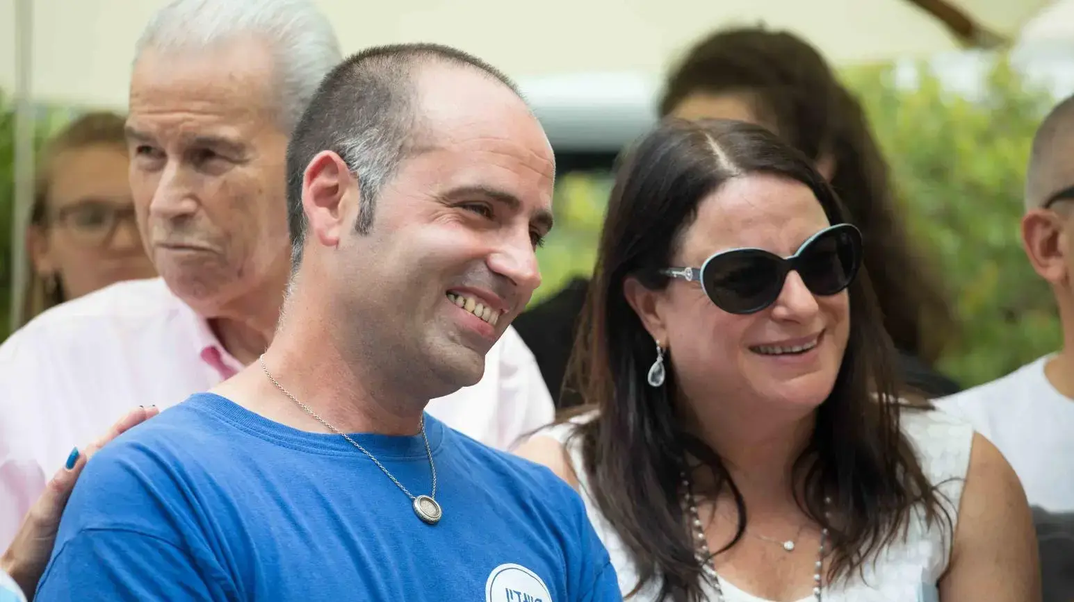 רונה רמון וראובן צמח מייסד התוכנית החינוכית במועדון הטייסת רונה רמון וראובן צמח מייסד התוכנית החינוכית במועדון הטייסת