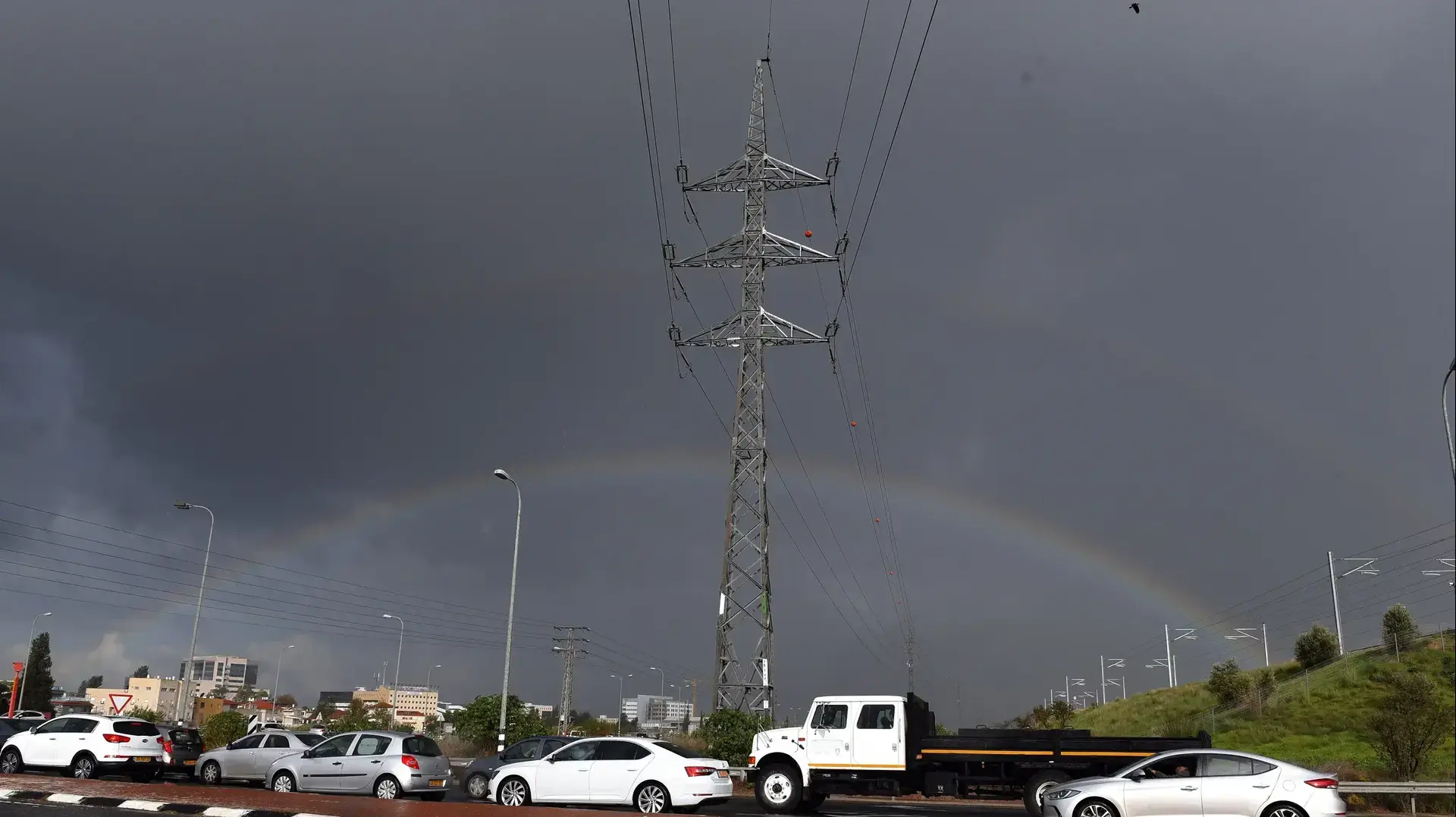 צומת בן שמן מזג אוויר קשת , 20 בדצמבר 2018 צומת בן שמן מזג אוויר קשת , 20 בדצמבר 2018