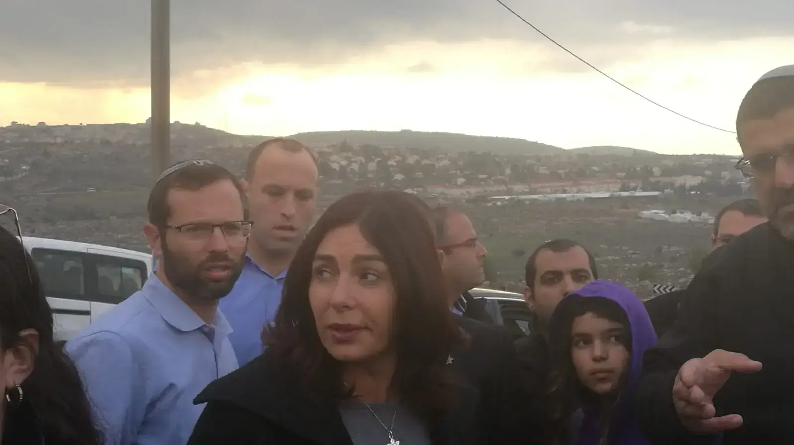 שרת התרבות והספורט, מירי רגב במהלך ביקור בעמונה 23 בדצמבר 2018 
