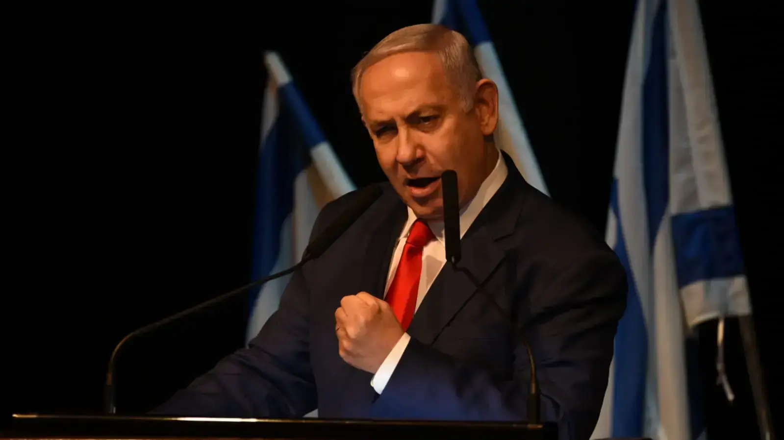 ראש הממשלה, בנימין נתניהו במהלך אירוע לכבוד השנה החדשה עם חיילים נוצרים במוזיאון הפלמ"ח בת"א 23 בדצמבר 2018 ראש הממשלה, בנימין נתניהו במהלך אירוע לכבוד השנה החדשה עם חיילים נוצרים במוזיאון הפלמ"ח בת"א 23 בדצמבר 2018