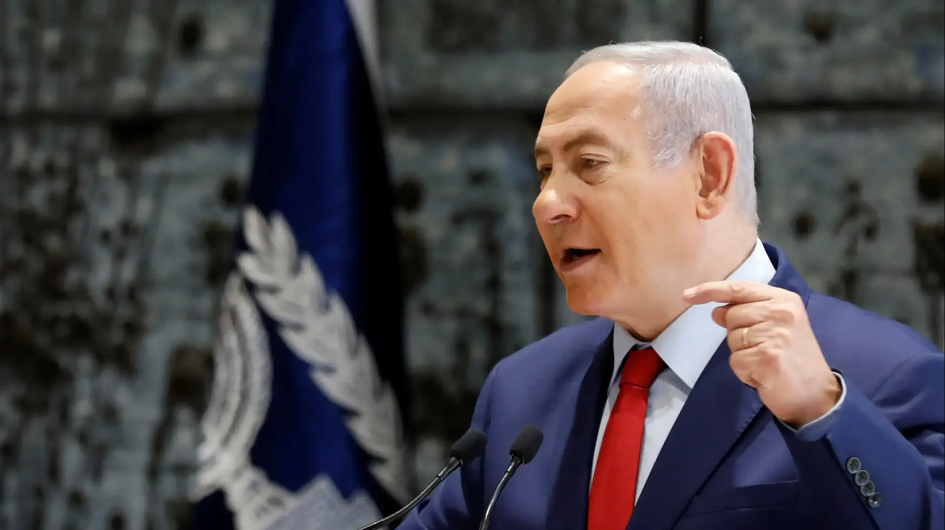 ראש הממשלה, בנימין נתניהו במהלך טקס מינויו של נגיד בנק ישראל הנכנס אמיר דורון 24 בדצמבר 2018 ראש הממשלה, בנימין נתניהו במהלך טקס מינויו של נגיד בנק ישראל הנכנס אמיר דורון 24 בדצמבר 2018