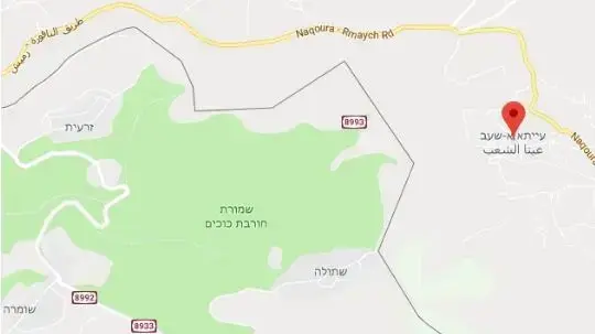 מפה - מיקום חשפית המנהרה מפה - מיקום חשפית המנהרה