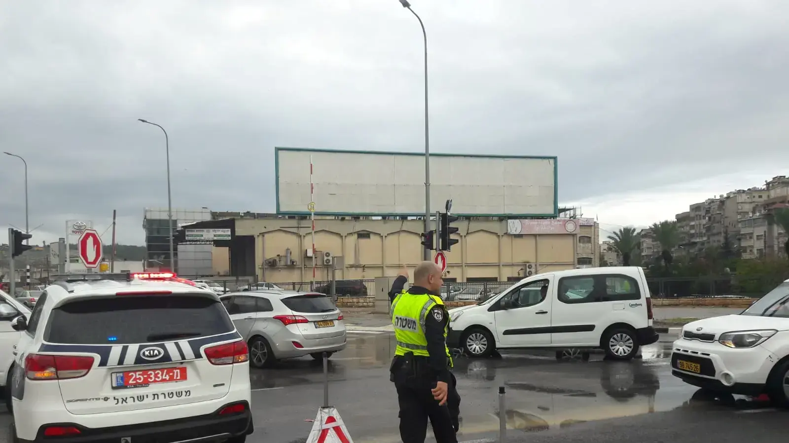 כביש הכניסה הראשי לנצרת ונצרת עילית 27 בדצמבר 2018