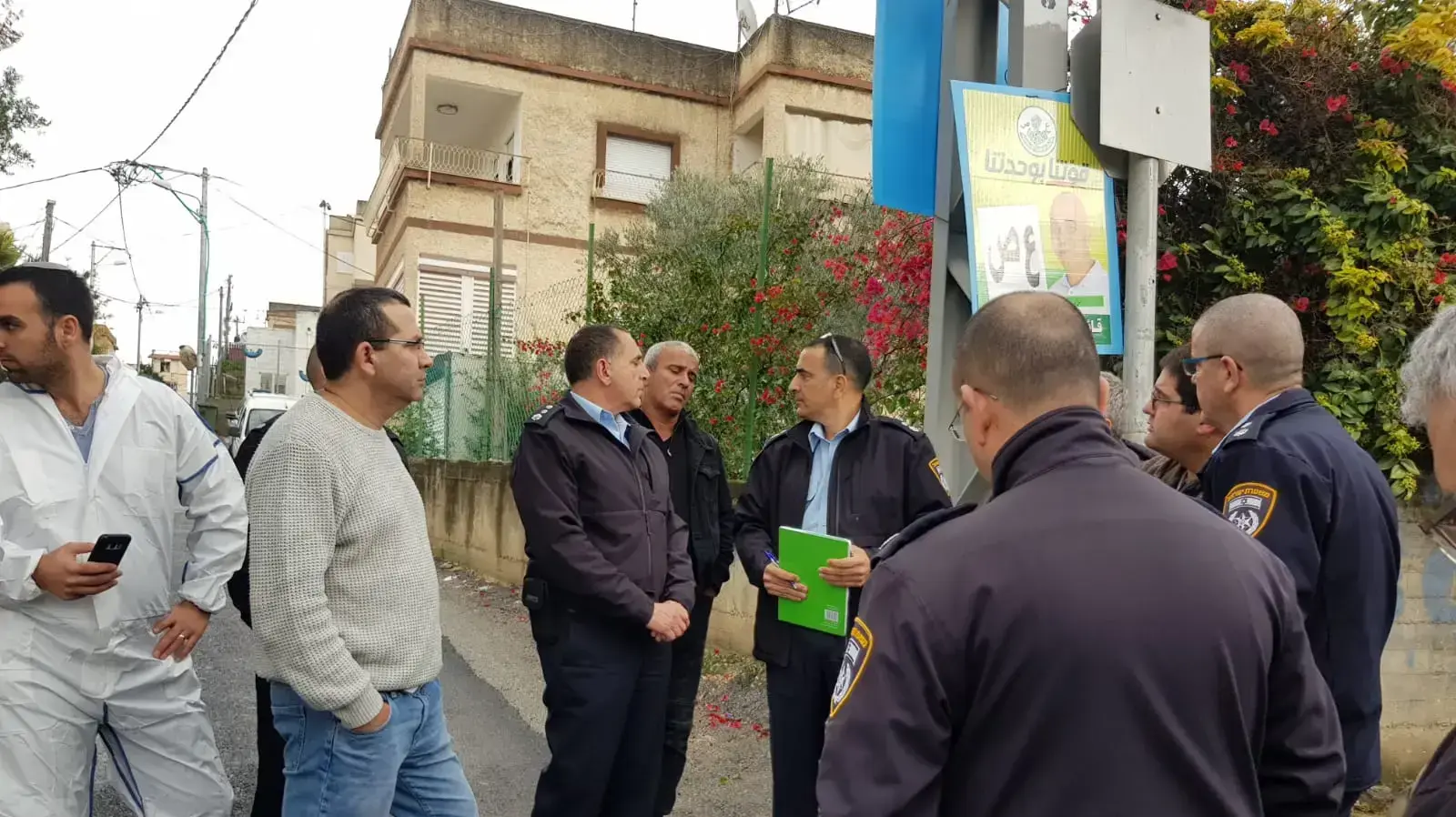זירת הרצח בשפרעם בה נהרג גבר בן 47, 31 בדצמבר 2018 זירת הרצח בשפרעם בה נהרג גבר בן 47, 31 בדצמבר 2018