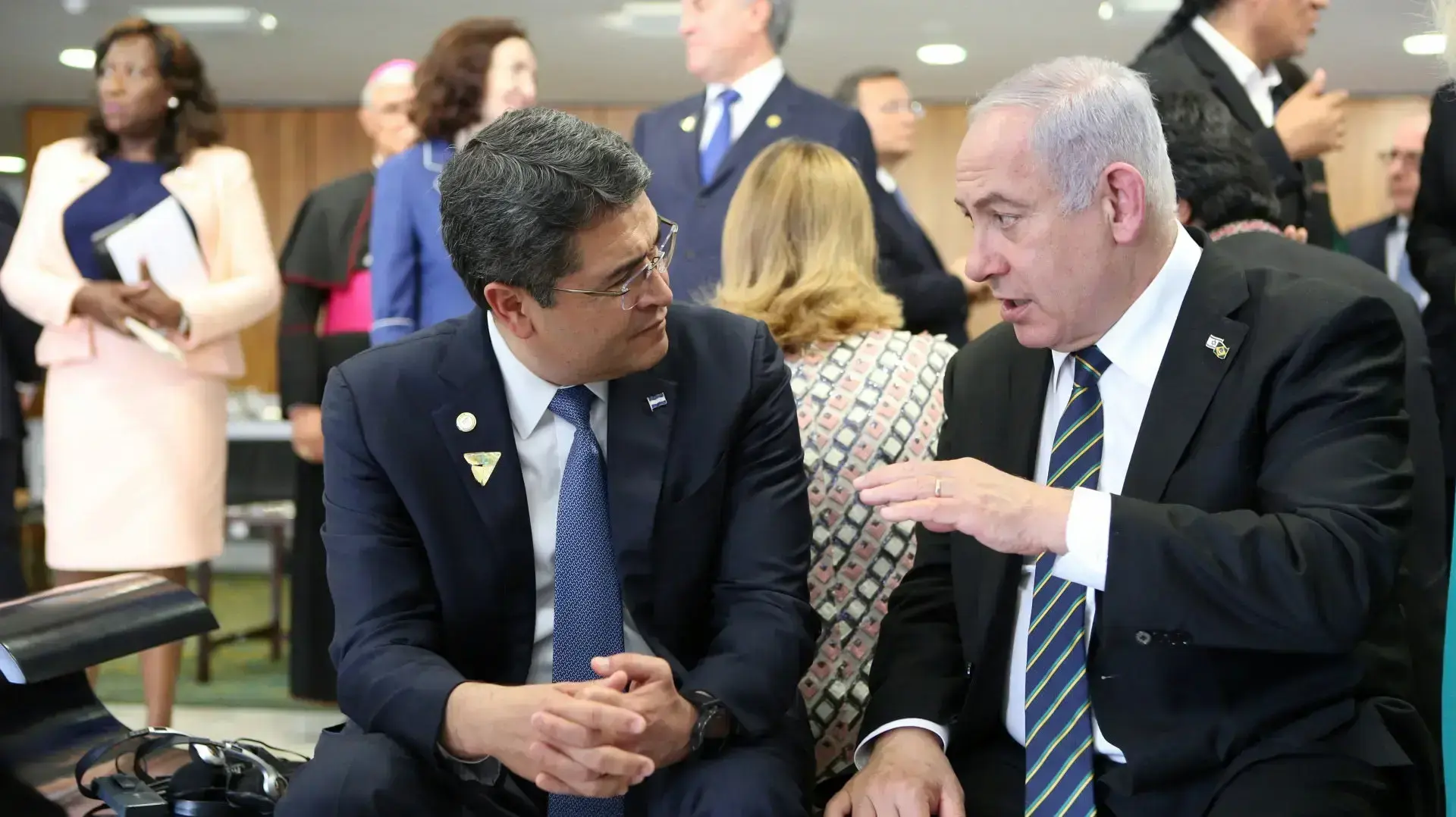 נשיא הונדורס חואן הרננדס ובנימין נתניהו בברזיל, 1/1/19 נשיא הונדורס חואן הרננדס ובנימין נתניהו בברזיל, 1/1/19