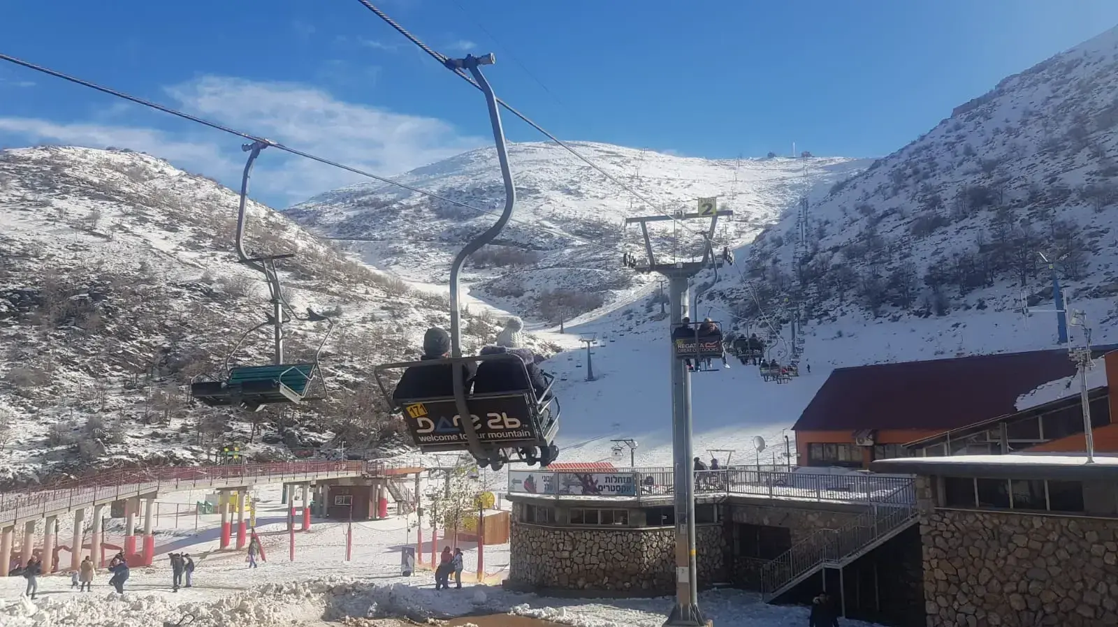 שלג באתר החרמון, 4 בינואר 2019 שלג באתר החרמון, 4 בינואר 2019