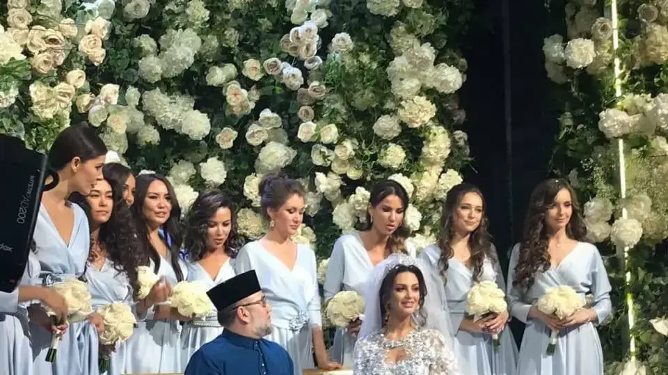 מלך מלזיה בחתונה עם מלכת יופי ברוסיה, 2018 מלך מלזיה בחתונה עם מלכת יופי ברוסיה, 2018