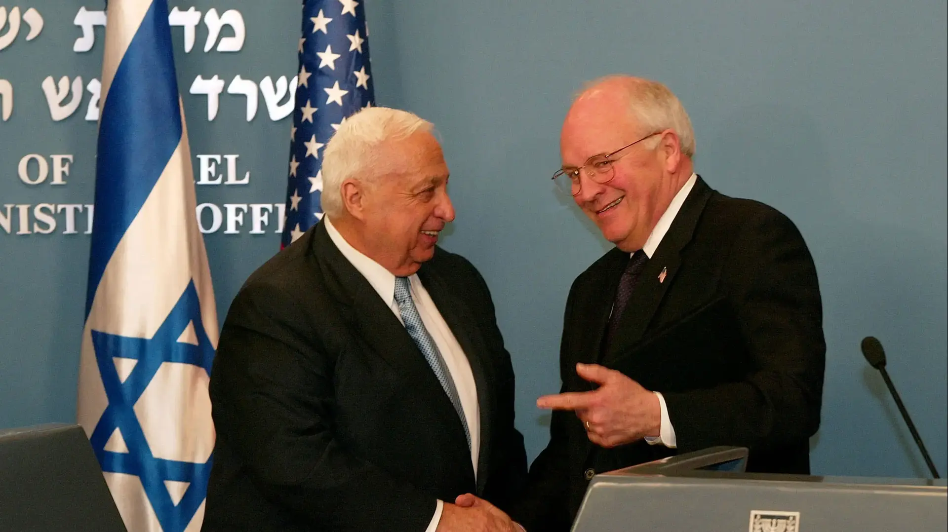 דיק צ'ייני ואריק שרון דיק צ'ייני ואריק שרון