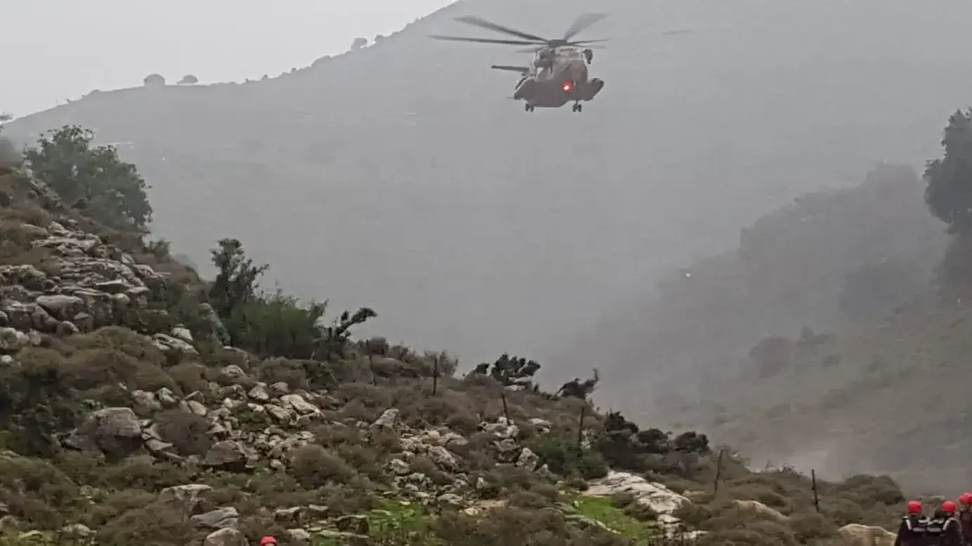 מאמצים לאיתור הלוחם שנפל לנחל חילזון ונסחף מאמצים לאיתור הלוחם שנפל לנחל חילזון ונסחף