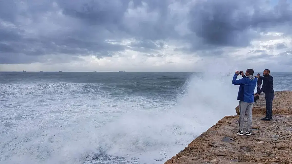גלים ומזג אויר חורפי בעכו, 7 בינואר 2019 גלים ומזג אויר חורפי בעכו, 7 בינואר 2019