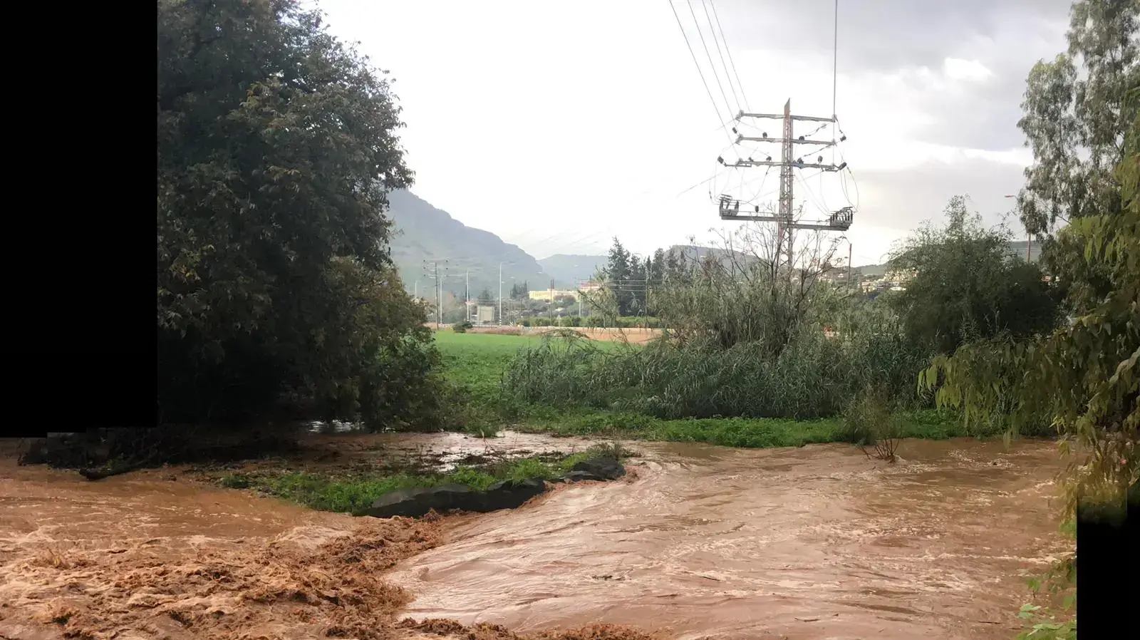נחל צלמון לפני הכניסה לכינרת, 8 בינואר 2019 נחל צלמון לפני הכניסה לכינרת, 8 בינואר 2019