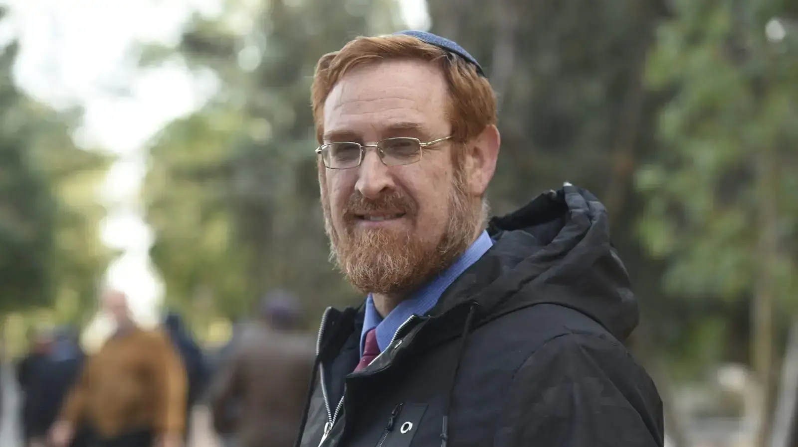 יהודה גליק, במהלך הלוויתו של משה ארנס בסביון 8 בינואר 2019 יהודה גליק, במהלך הלוויתו של משה ארנס בסביון 8 בינואר 2019