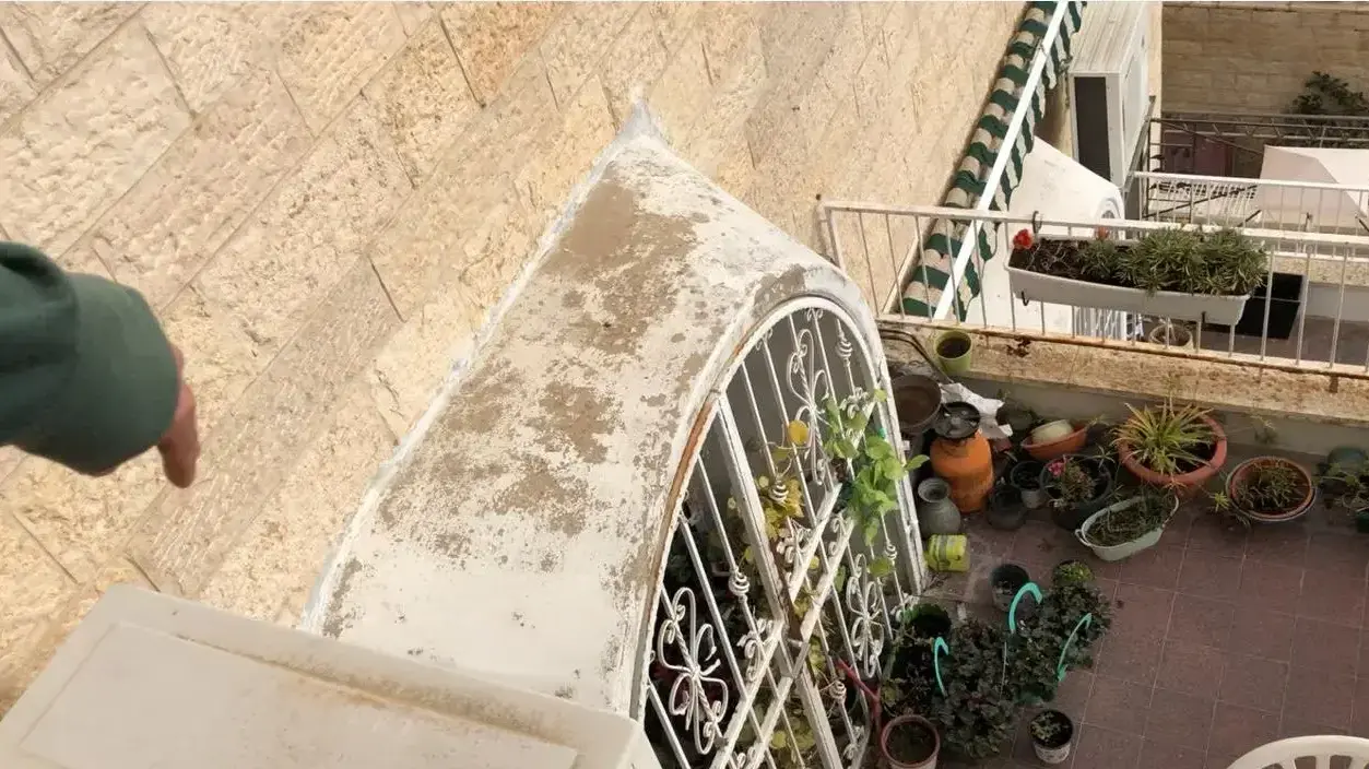 מרפסת הזוג, של הנרצחים ברצח הכפול בירושלים 14 בינואר 2018 