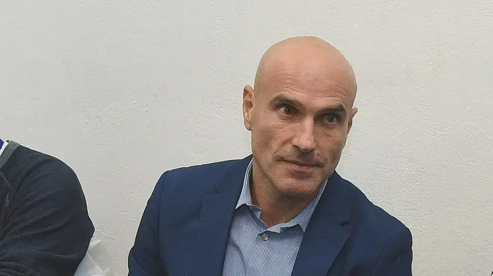 בכיר במערכת המשפט במהלך הארכת מעצרו בבית משפט השלום, ת"א 16 בינואר 2019 בכיר במערכת המשפט במהלך הארכת מעצרו בבית משפט השלום, ת"א 16 בינואר 2019