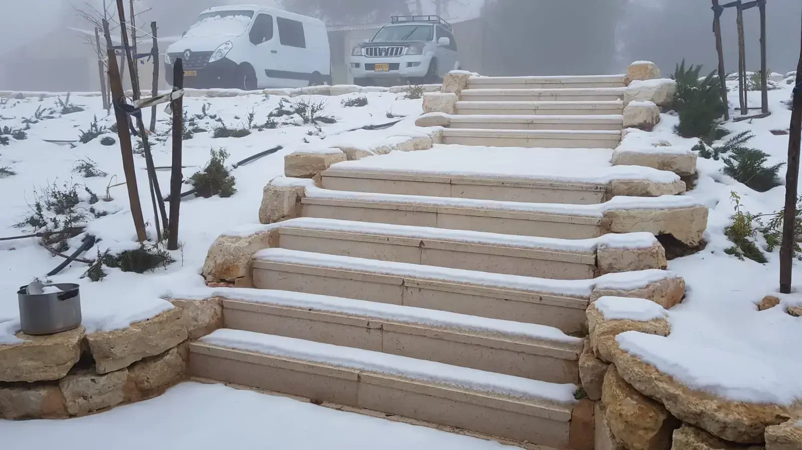 שלג בגוש עציון, 17 בינואר 2019 שלג בגוש עציון, 17 בינואר 2019