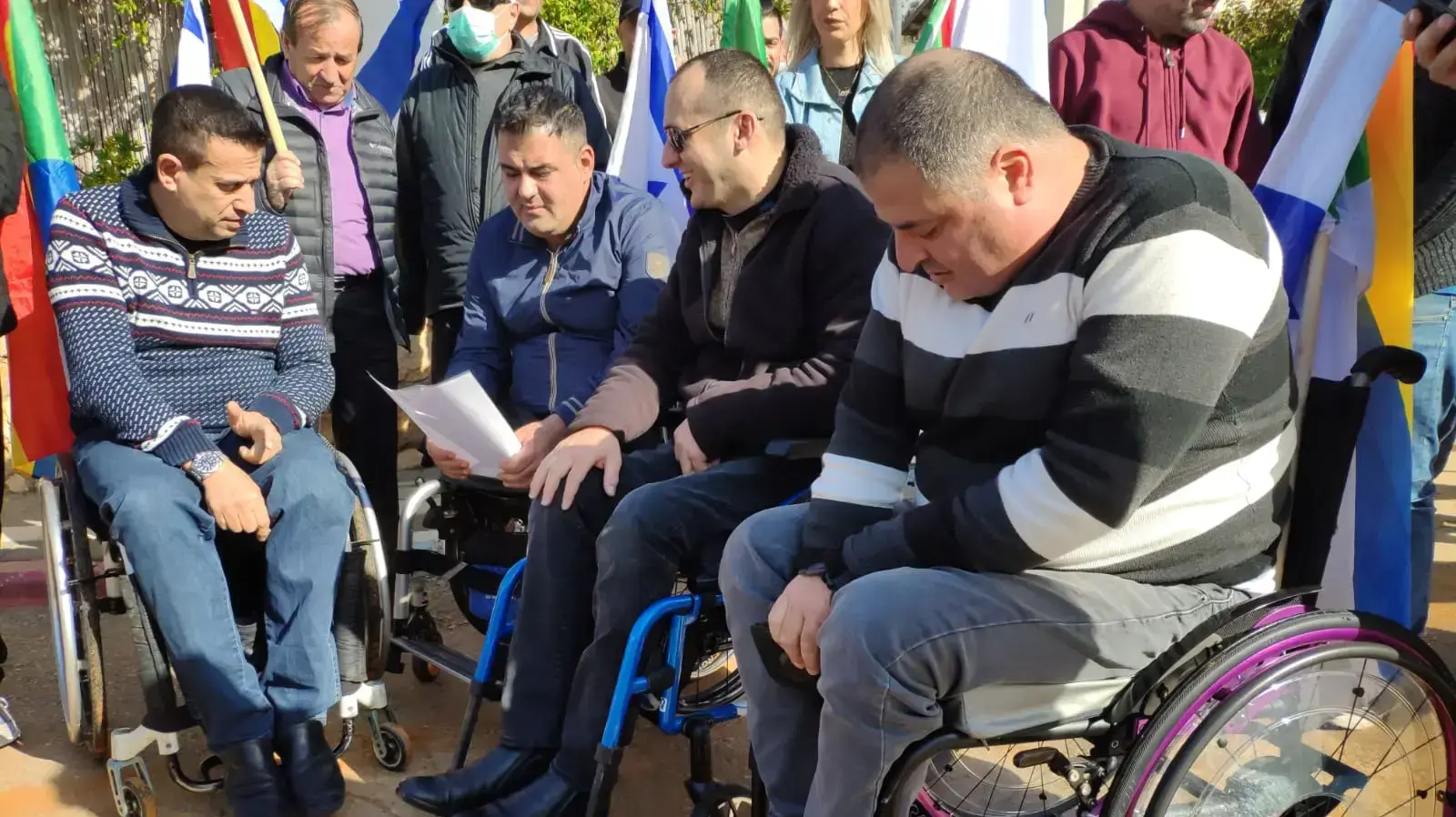 המפגינים הדרוזים נגד חוק הלאום לקראת פגישה עם השרה איילת שקד המפגינים הדרוזים נגד חוק הלאום לקראת פגישה עם השרה איילת שקד