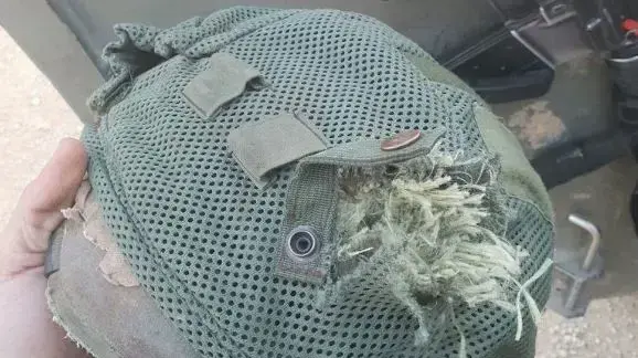 הקסדה של קצין צה"ל שנפצע במהלך עימותים בגבול רצ"ע 22 בינאור 2019 הקסדה של קצין צה"ל שנפצע במהלך עימותים בגבול רצ"ע 22 בינאור 2019
