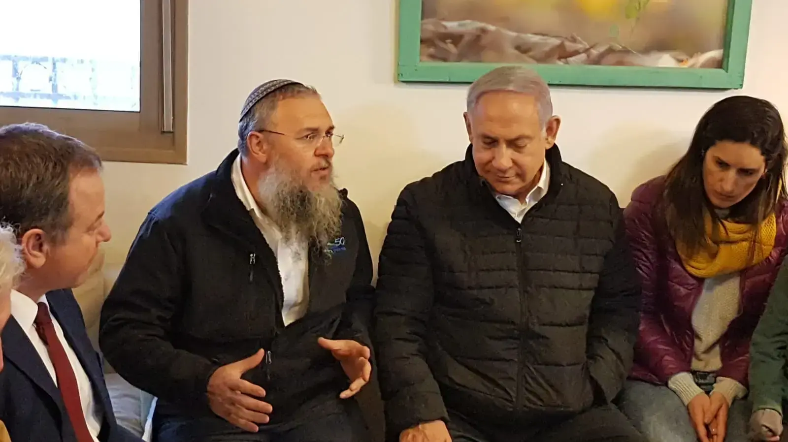 ראש הממשלה בנימין נתניהו נפגש עם ראש המועצה האזורית גוש עציון שלמה נאמן, 28 בינואר 2019