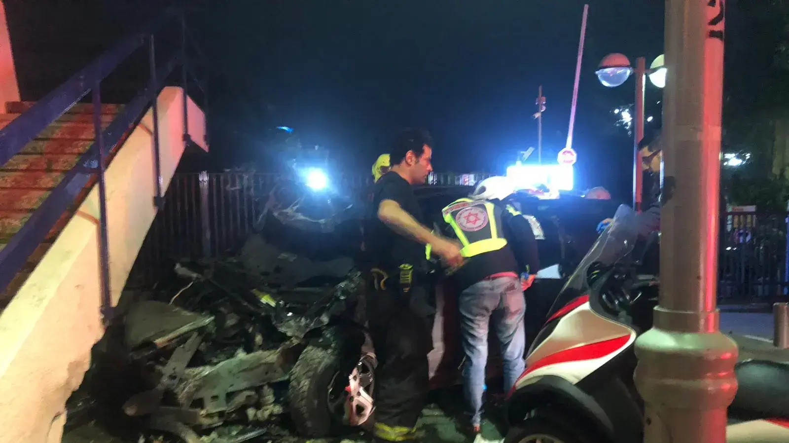 תאונת דרכים בדרך הטייסים בתל אביב - 29/1 תאונת דרכים בדרך הטייסים בתל אביב - 29/1